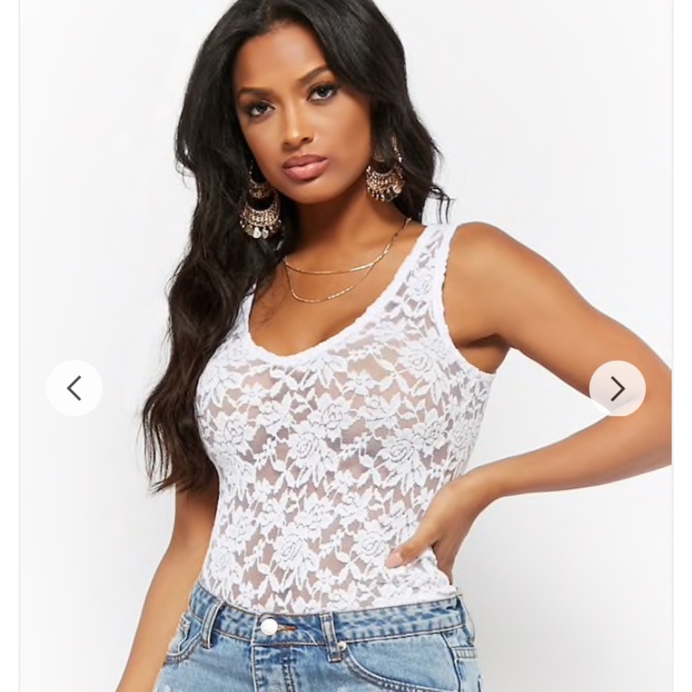 **SOLD** Sleeveless Lace Bodysuit from Forever 21
